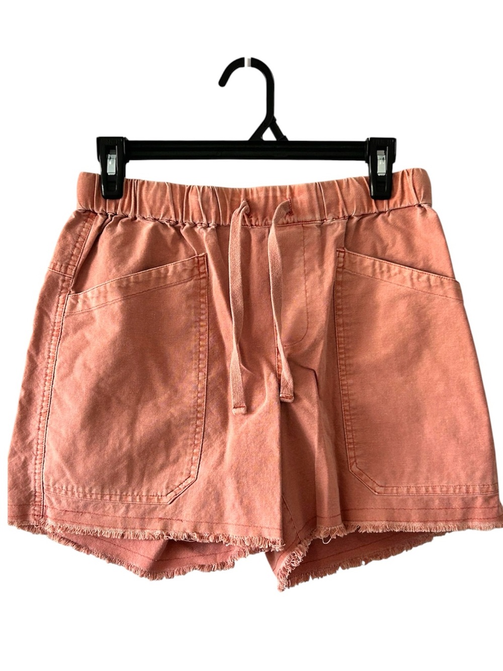 Roots Salmon Colour Cotton Cottage Shorts Size S